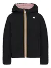 K-way Zip-up Hooded Jacket In Black