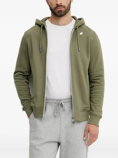 K-way Zip-up Hoodie In Green