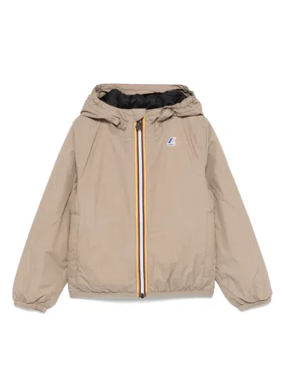 K-way Kids' Zip-up Jacket In 中性色