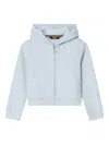 K-way Light Blue Rena Zip Sweatshirt In Blue