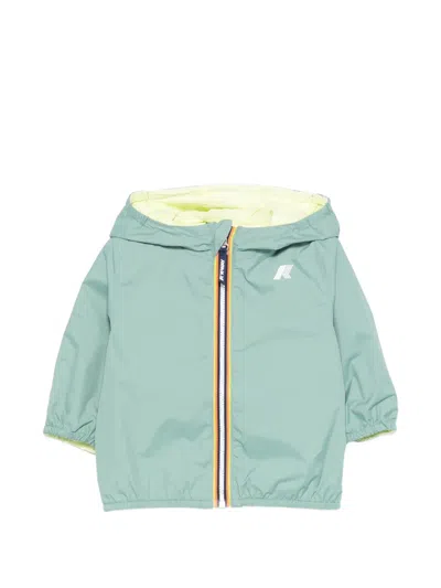 K-way Babies' Zip-up Jacket In Blue