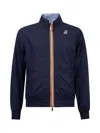 K-way Long-sleeved Casual Jacket In Aif Blue Azure