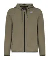 K-way Zipped Drawstring Jacket In Green