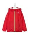 K-way Zipped Hooded Jacket In Red