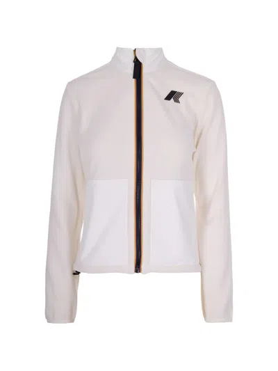 K-way Zipped Jacket In Neutral