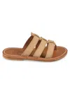 Kjacques K.jacques Dolon Leather Flat Mules In Vel Sultan