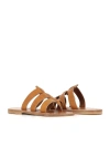 Kjacques Dolon Cutout Leather Slides In Leather