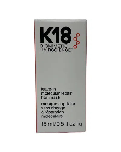 K18 Unisex 0.5oz Mini Leave-in Molecular Repair Hair Mask Travel In Transparent