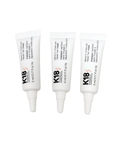 K18 Unisex .17 Fl X 3oz 3 Pack Leave In Repair Mask