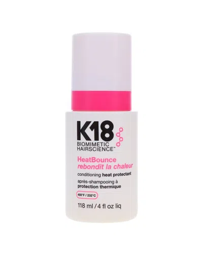 K18 Unisex 4oz Heatbounce Conditioning Heat Protectant In Transparent
