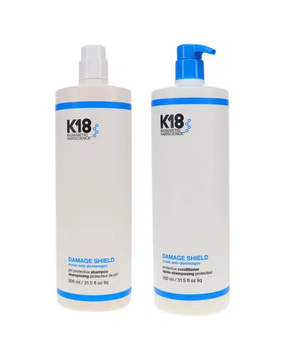 K18 Unisex 63oz Damage Shield Ph Protective Shampoo Conditioner Combo Pack In Transparent