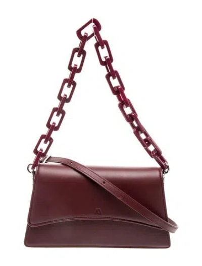 Pre-owned Kaai Leather Shoulder Bag In Burgundy