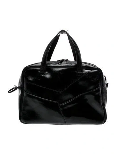 Pre-owned Kaai Leather Top Handle Bag In Black
