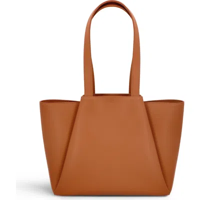 Kaai Midi Pyramid Tote Bag In Brown