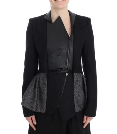 KAALE SUKTAE ELEGANT MONOCHROME ZIPPE BLAZER WOMEN'S JACKET