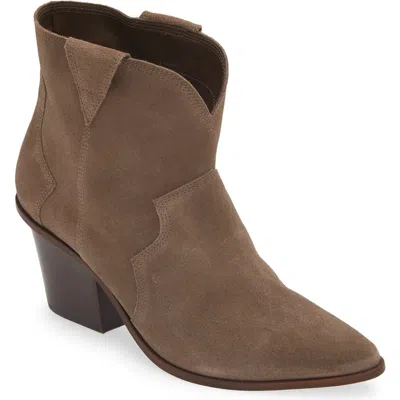 Kaanas Ares Cowboy Bootie In Tobacco