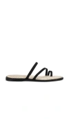 Kaanas Azores Slide Sandal In 黑色