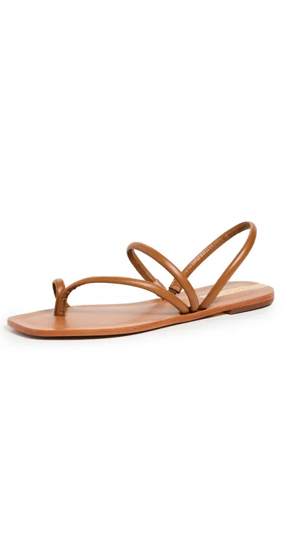 Kaanas Aztec Strappy Naked Sandals Tan