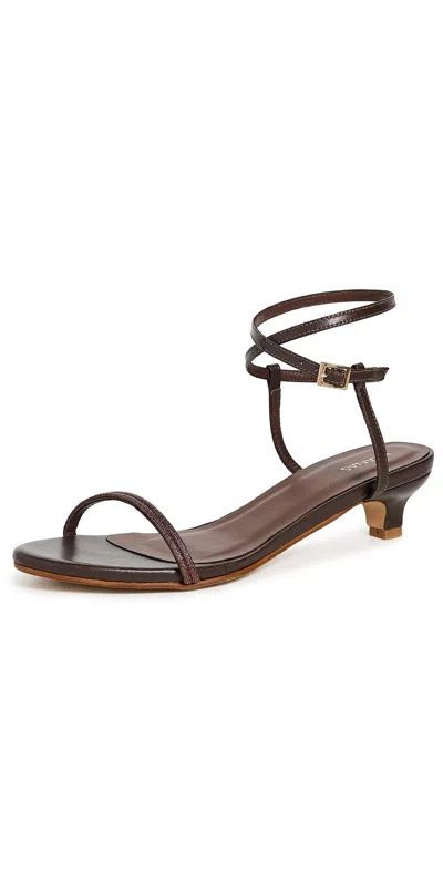 Kaanas Celeste Sandals Dark Cocoa In Brown