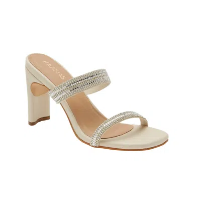 Kaanas Celine Double Diamond Band Heel Bronze Celine-bronze Women's In Nude