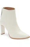Kaanas Cologne Women's White Croc-embossed High-heeled Bootie Jobb241 In White