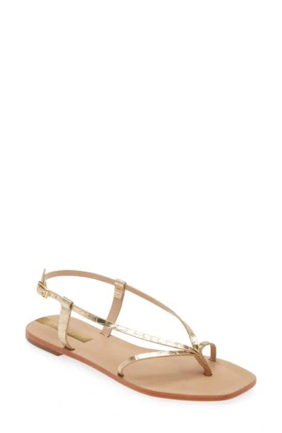 Kaanas Cristobal Slingback Sandal In Gold