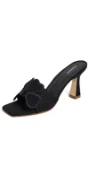 Kaanas Dune By Lun Flower Applique High Heels Black In Black