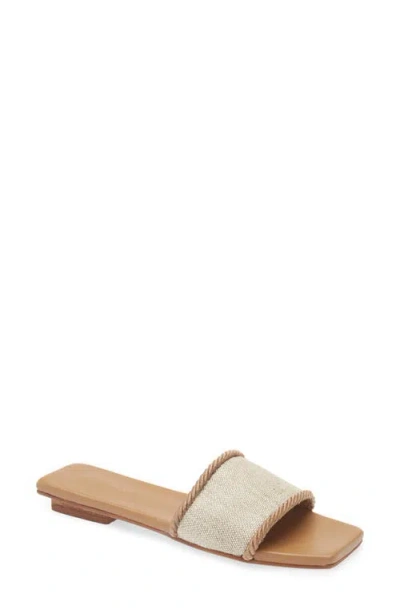 Kaanas Finn Slide Sandal In Caramel