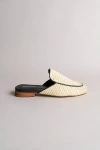 Kaanas Jaspe Basketweave Mule In Black