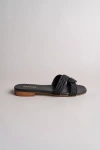 Kaanas Kaanaz Olas Infinity Corded Slide Sandals In Black