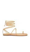 Kaanas Lavi Strappy Toe Ring Sandal In Neutral