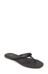 Kaanas Litibuan Corded Flip Flop In Black