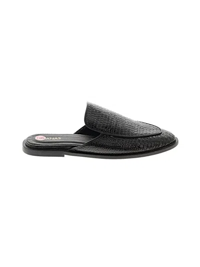 Pre-owned Kaanas Mule/clog In Black