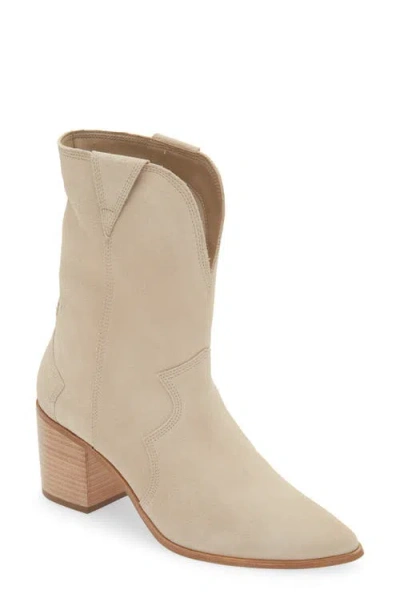 Kaanas Porto Pointed Toe Western Boot In Stone