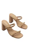 KAANAS ROSA DOUBLE TWISTED BAND HEEL IN SAND