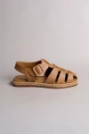 Kaanas Sakaki Fisherman Espadrille Sandals In Brown