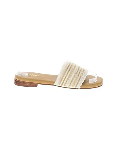 Pre-owned Kaanas Sandals In Ivory