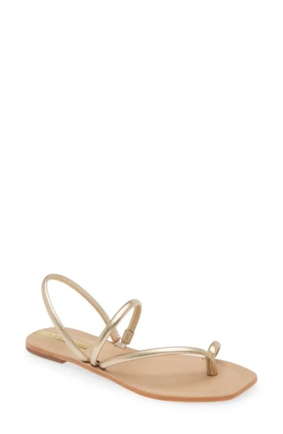Kaanas Strappy Slingback Sandal In Gold