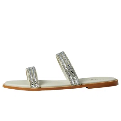 Kaanas Whitney Double Diamond Band Sandal Ice S00111r-023 Women's In Multi