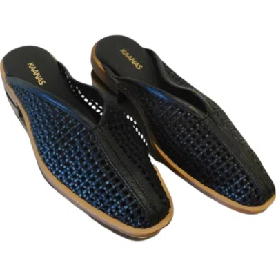 Kaanas Women's Lagash Basketweave Mule In Black