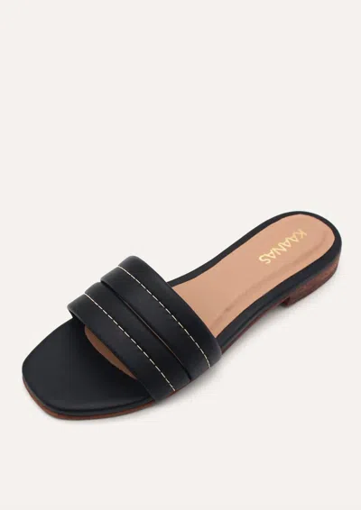 Kaanas Women's Maya Chunky Band Sandal In Black