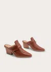 Kaanas Women's Meridiana Distressed Loafer Mule In Toffee