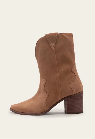 Kaanas Women's Porto Cowboy Bootie In Caramel In Neutral