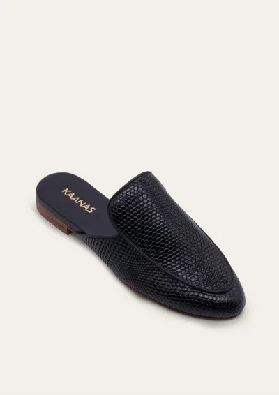Kaanas Women's Sardinia Leather Mule In Black