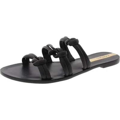 Kaanas Womens Braided Slide Sandals In Black