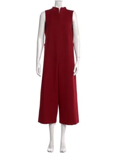 Pre-owned Kaarem Jumpsuit In Red