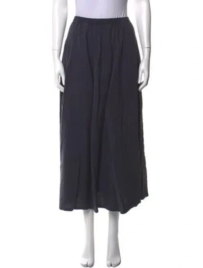 Pre-owned Kaarem Long Skirt In Blue