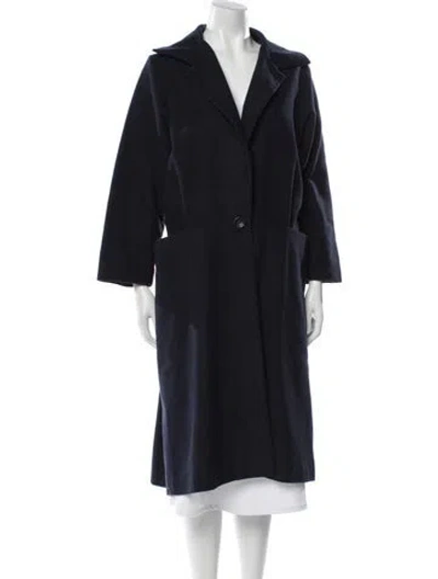 Pre-owned Kaarem Trench Coat In Blue