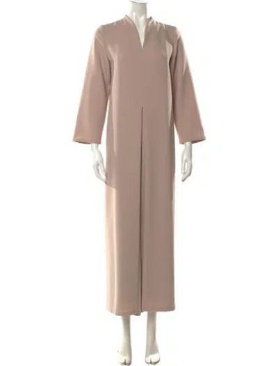 Pre-owned Kaarem V-neck Jumpsuit In Neutral