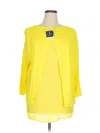 Kaari Blue 3/4 Sleeve Blouse In Yellow